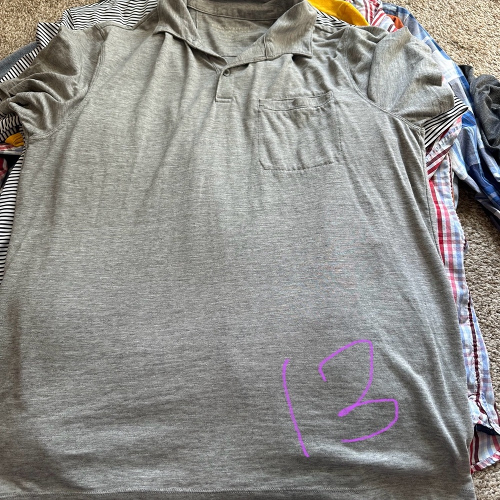 Gray Kids Polo Shirt